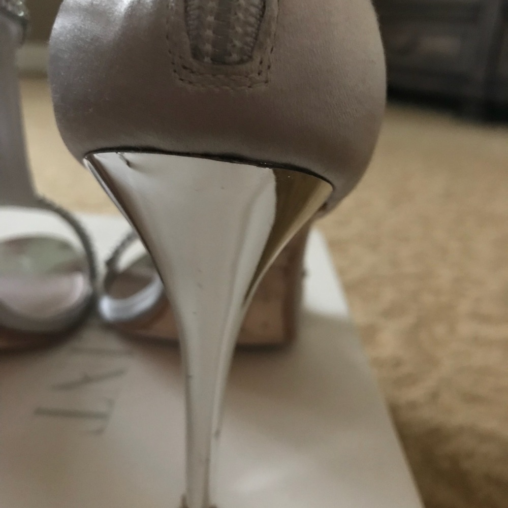 Beautiful Rhinestone silver heels. - Picture 3 of 5